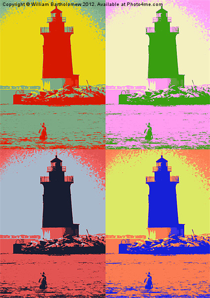 Lighthouse Pop Art Picture Board by Beach Bum Pics