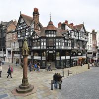 Buy canvas prints of Chester Cross by E Harrison
