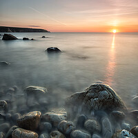 Buy canvas prints of Aberbach sunset by Jed Pearson