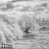 Buy canvas prints of Winter waves by Jed Pearson