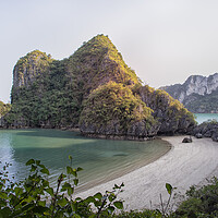 Buy canvas prints of Halong Bay beach by Jed Pearson