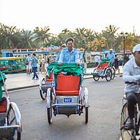 Buy canvas prints of Rikshaw 027 by Jed Pearson