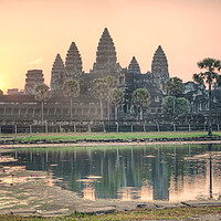 Buy canvas prints of Angkor Wat sunrise by Jed Pearson