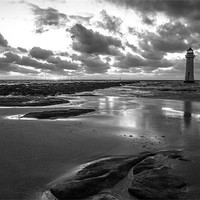 Buy canvas prints of Perch Rock Lighthouse by Jed Pearson
