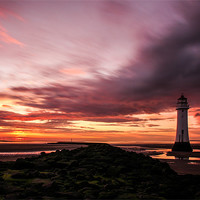 Buy canvas prints of Lighthouse Sunset by Jed Pearson