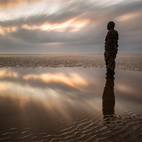 Buy canvas prints of Gormley Reflected by Jed Pearson