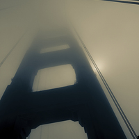 Buy canvas prints of Mist on the bridge by Jed Pearson