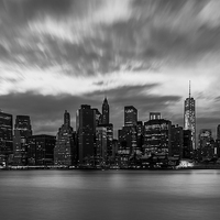 Buy canvas prints of Manhattan Cityscape by Jed Pearson