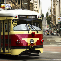 Buy canvas prints of San Francisco Tram by Jed Pearson