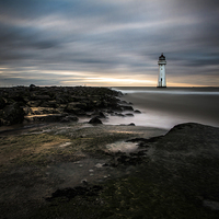 Buy canvas prints of New Brighton Rock by Jed Pearson