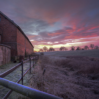 Buy canvas prints of Cheshire Sunrise by Jed Pearson