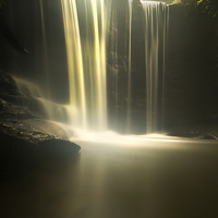 Buy canvas prints of Misty Falls by Jed Pearson