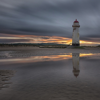 Buy canvas prints of Point of Ayr Lighthouse  by Jed Pearson