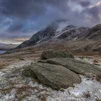 Buy canvas prints of Tryfan in the mist by Jed Pearson