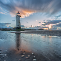 Buy canvas prints of Point of Ayr sunset by Jed Pearson