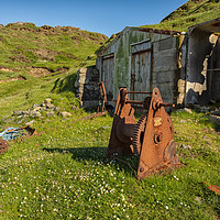 Buy canvas prints of Porth Ysgaden fishing hut by Jed Pearson