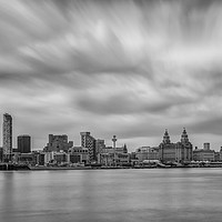 Buy canvas prints of Liverpool Waterfront Panorama by Jed Pearson