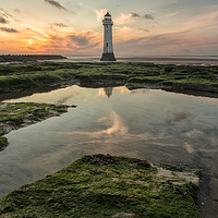Buy canvas prints of Perch Rock Rock Pool by Jed Pearson