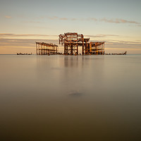 Buy canvas prints of West Pier Dawn by Jed Pearson
