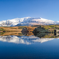 Buy canvas prints of Snowdon Reflected by Jed Pearson