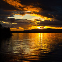 Buy canvas prints of Sunset on Loch Leven by Adrian Maricic