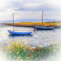 Buy canvas prints of Sailing Boats in Portencross Harbour by Tylie Duff Photo Art