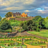 Buy canvas prints of Commonwealth War Graves Cemetary, Stirling Castle by Tylie Duff Photo Art