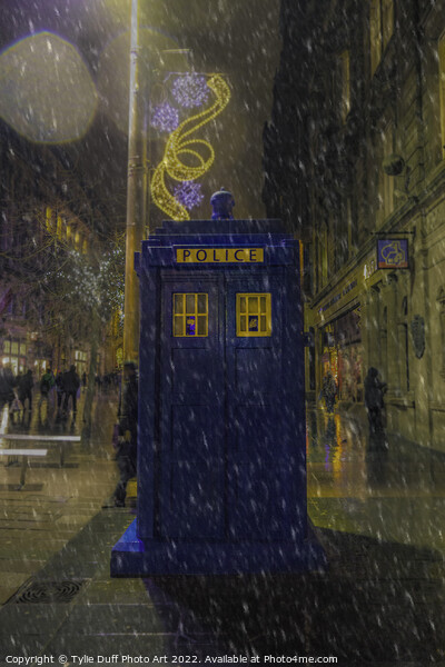 Old Police Box In Glasgow Picture Board by Tylie Duff Photo Art