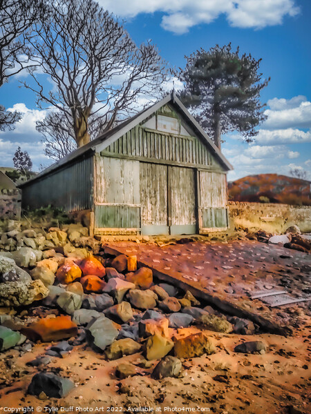 The Old Boat House at Fairlie Picture Board by Tylie Duff Photo Art