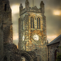 Buy canvas prints of Moonlight On Kilwinning Abbey by Tylie Duff Photo Art