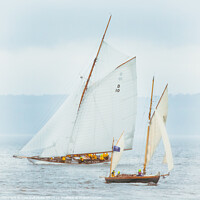 Buy canvas prints of Majestic Fife Yachts Marcita and The Lady Anne  by Tylie Duff Photo Art