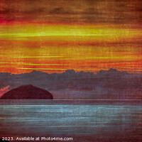 Buy canvas prints of Ailsa Craig Sunset II by Tylie Duff Photo Art