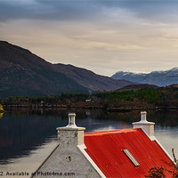 Buy canvas prints of Red Roof at Shieldaig by Tylie Duff Photo Art