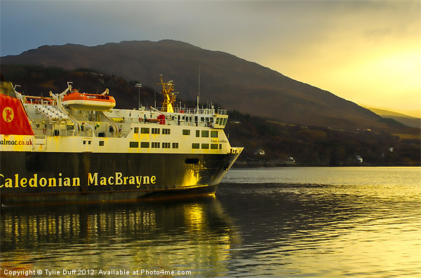 Cal Mac Western Isles Ferry Picture Board by Tylie Duff Photo Art