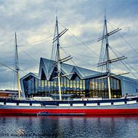 Buy canvas prints of The Tall Ship at Glasgows Riverside Museum (2) by Tylie Duff Photo Art