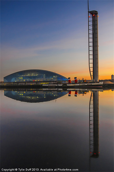 Paddle Steamer The Waverley At Glasgow Science Cen Picture Board by Tylie Duff Photo Art