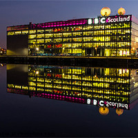 Buy canvas prints of BBC Scotland HQ on the Clyde at Glasgow by Tylie Duff Photo Art