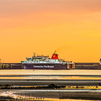 Buy canvas prints of Arran Ferry at Ardrossan Harbour by Tylie Duff Photo Art