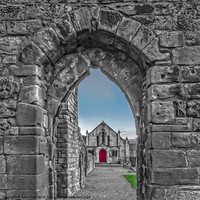 Buy canvas prints of Kilwinning Abbey by Tylie Duff Photo Art