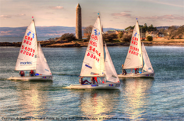 RYA Youth National Championships Largs Picture Board by Tylie Duff Photo Art