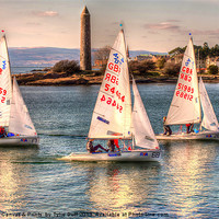 Buy canvas prints of RYA Youth National Championships Largs by Tylie Duff Photo Art