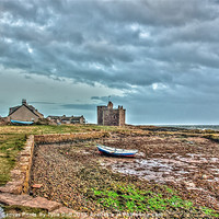 Buy canvas prints of Stormy Day at Portencross Castle, Ayrshire by Tylie Duff Photo Art