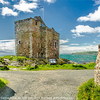 Buy canvas prints of Springtime at Portencross Castle , Ayrshire by Tylie Duff Photo Art