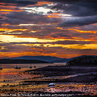 Buy canvas prints of Sunset at Fairlie on the Clyde by Tylie Duff Photo Art