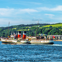 Buy canvas prints of Paddle Steamer The Waverley by Tylie Duff Photo Art
