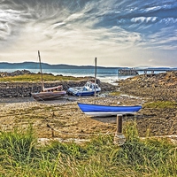 Buy canvas prints of Harbour at Portencross by Tylie Duff Photo Art