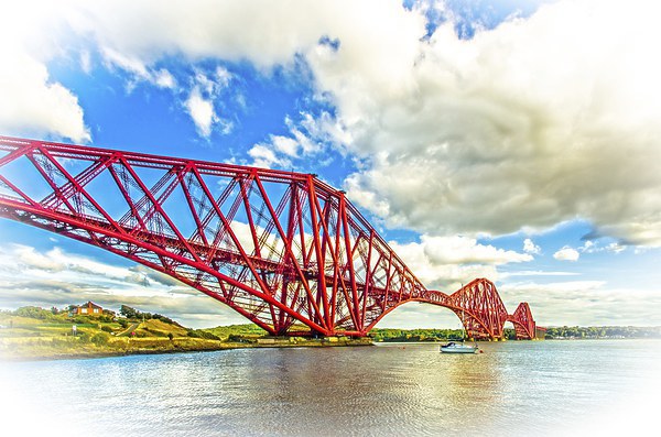 Forth Rail Bridge Scotland Picture Board by Tylie Duff Photo Art
