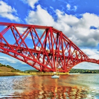 Buy canvas prints of Forth Railway Bridge Scotland by Tylie Duff Photo Art