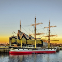 Buy canvas prints of Tall Ship Glenlee in Glasgow by Tylie Duff Photo Art
