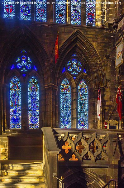  Stained Glass Windows Glasgow Cathedral Picture Board by Tylie Duff Photo Art
